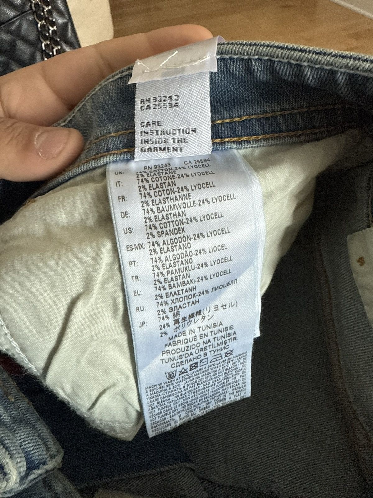 Diesel Diesel Slim Fit Denim Jeans Size US 34 / EU 50 - 8 Thumbnail