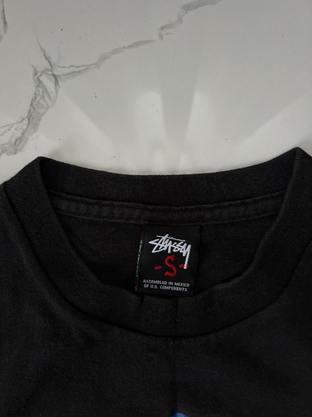 Stussy × Vintage 90's STUSSY REAS RARE Y2K CAP GUY TEE RETRO Size US S / EU 44-46 / 1 - 4 Thumbnail