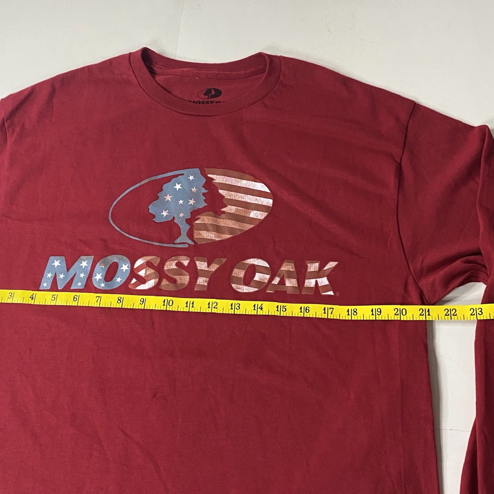 Vintage Mossy Oak Mens Red USA Flag Logo Long Sleeve Shirt L 42/44 Shirt Mens Red USA Flag Logo Mossy Oak Long Sleeve Shirt 42/44 America Size US L / EU 52-54 / 3 - 4 Thumbnail