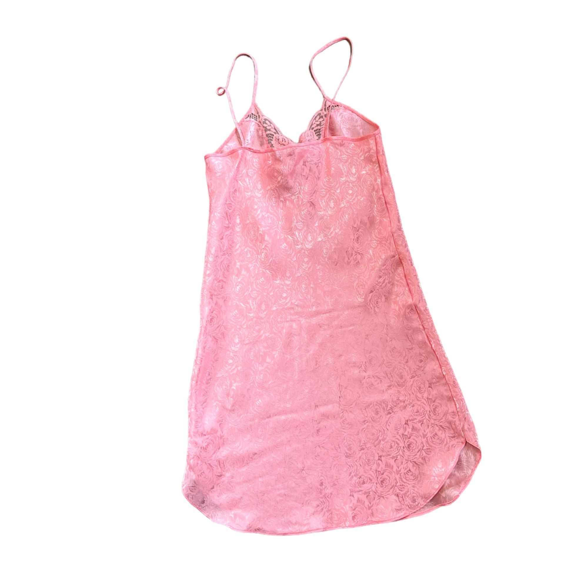 Vintage Vintage Godiva Pastel Pink Rose Lace Chemise Lingerie Size S / US 4 / IT 40 - 4 Thumbnail