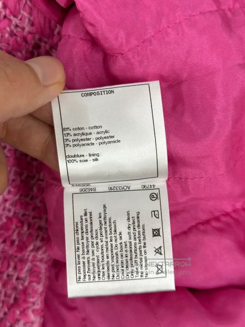 Chanel Chanel 21 early spring pink V-neck knitted jacket Size XS / US 0-2 / IT 36-38 - 6 Thumbnail