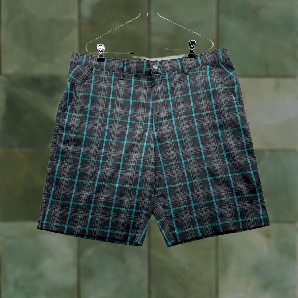 Callaway Callaway Golf Shirt Mens 36x9.5 Optimum Performance Teal Gray Plaid Preppy Dad Size US 36 / EU 52 - 1 Thumbnail