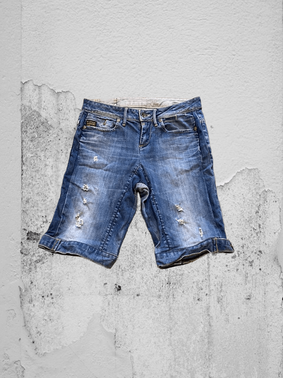 G-Star Vintage blue denim shorts G-Star Raw Y2K logo Size US 30 / EU 46 - 1 Thumbnail