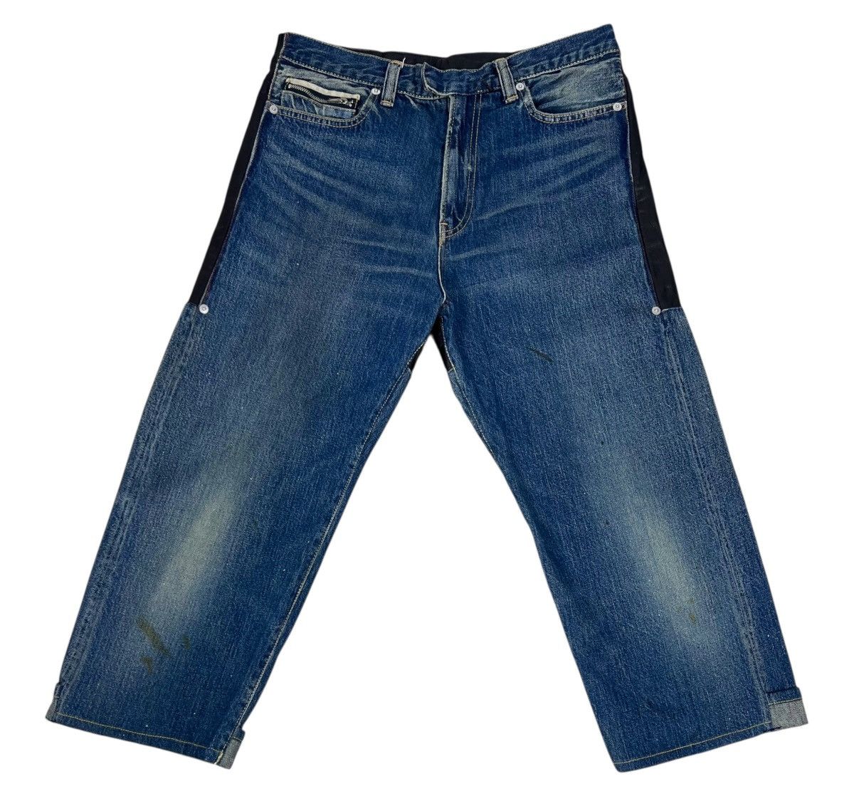 Undercover UNDERCOVERISM AW04 Denim Cowhide Leather Jeans Size US 30 / EU 46 - 3 Thumbnail