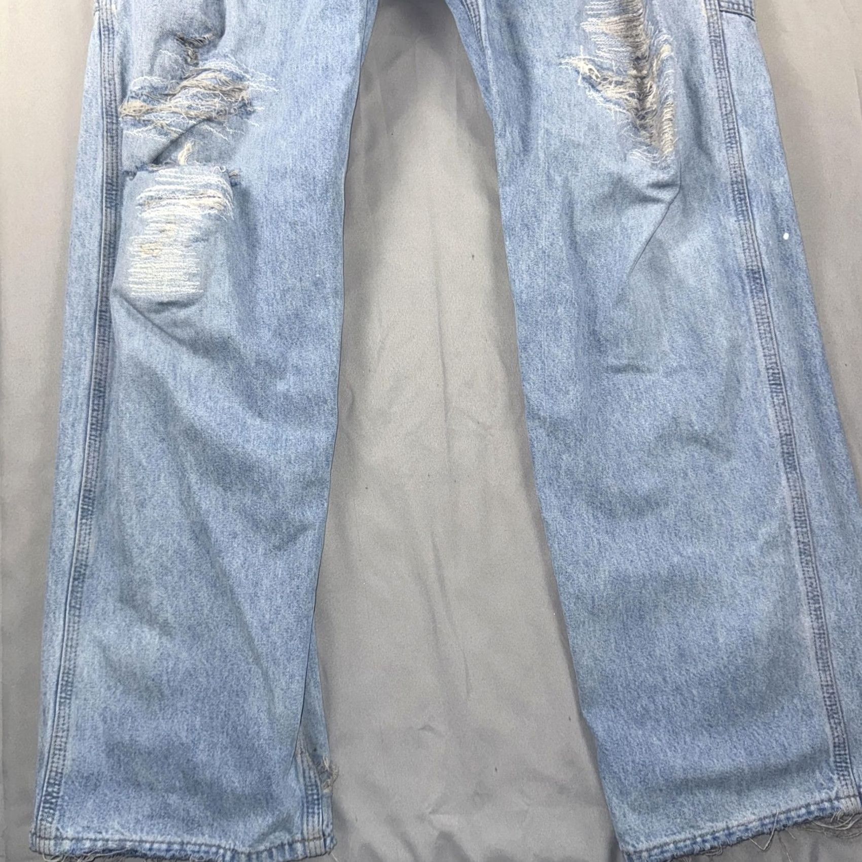 Carhartt Carhartt Mens Jeans 36x34 Relaxed Fit Carpenter Workwear Blue Denim Distressed Size US 36 / EU 52 - 6 Thumbnail