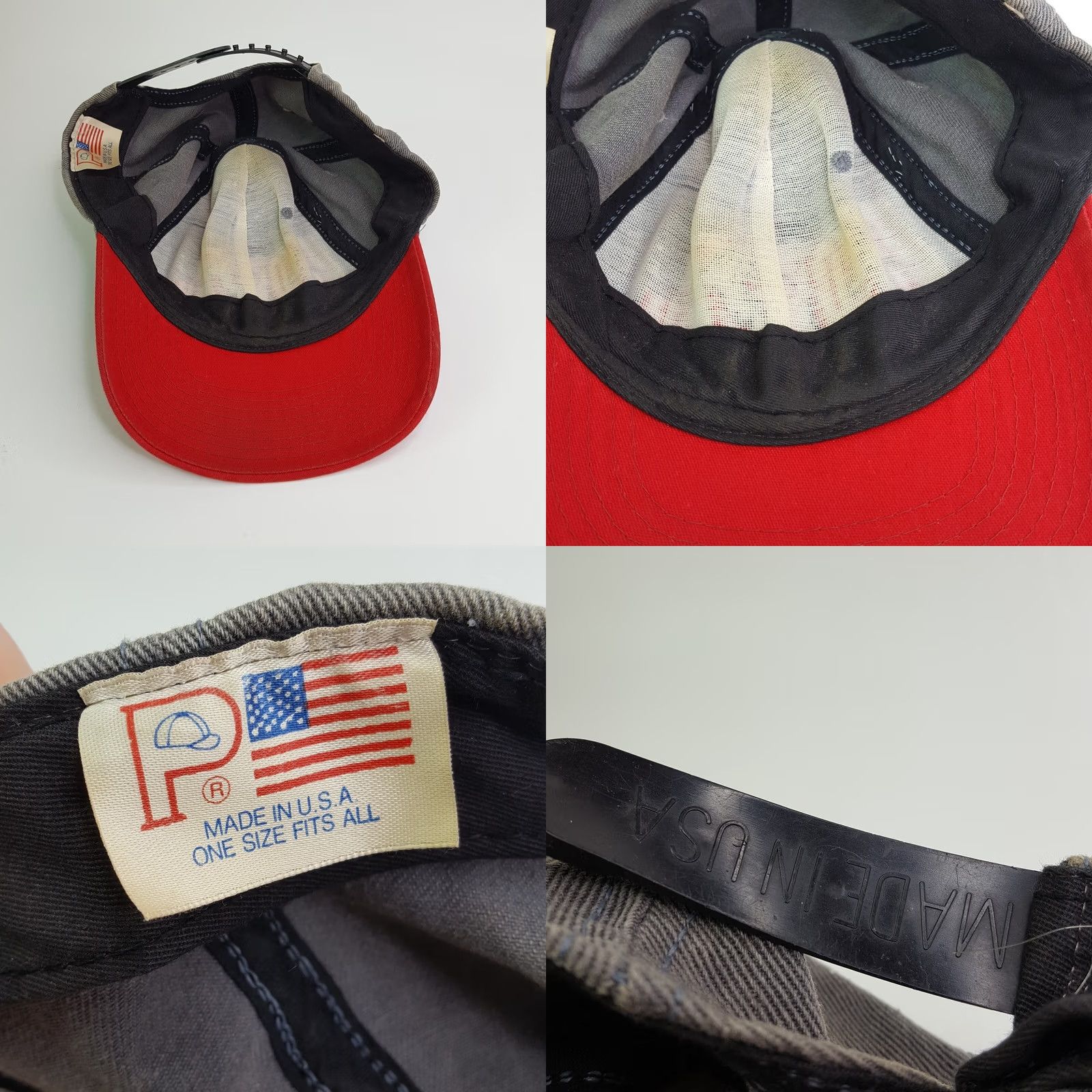 Vintage VINTAGE Duck Hunting Snapback USA Made Outdoor Hat Baseball Cap Red Adjustable Cotton Twill Embroidered 90s Fowl Weather Outdoors Mens Hat Size ONE SIZE - 8 Thumbnail