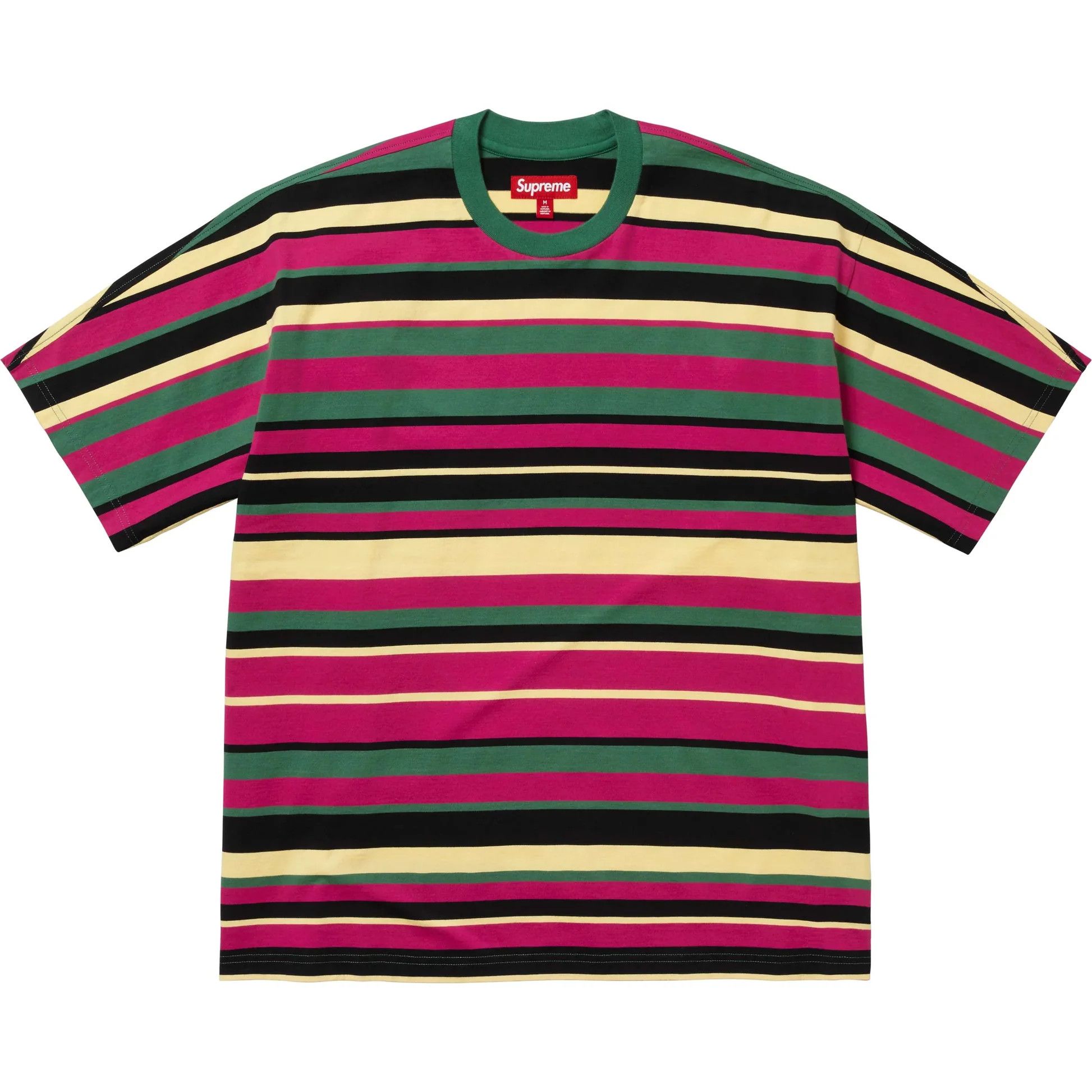 Supreme Supreme Intarsia Short sleeve Stripe shirt Size US L / EU 52-54 / 3 - 2 Thumbnail