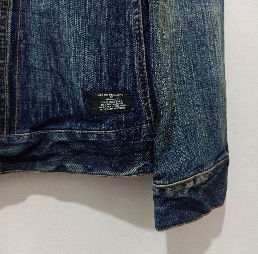 Japanese Brand HNBM has no boundaries of manifest Trucker Denim Jacket Size US XL / EU 56 / 4 - 6 Thumbnail