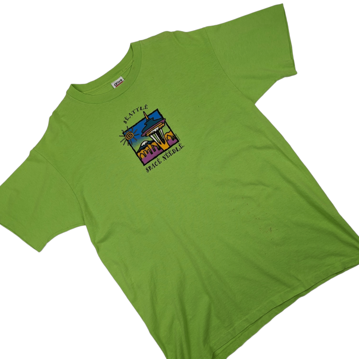 Anvil 90's ANVIL 1998 Seattle Space Needle Single Stitches T-Shirt Size US L / EU 52-54 / 3 - 2 Thumbnail