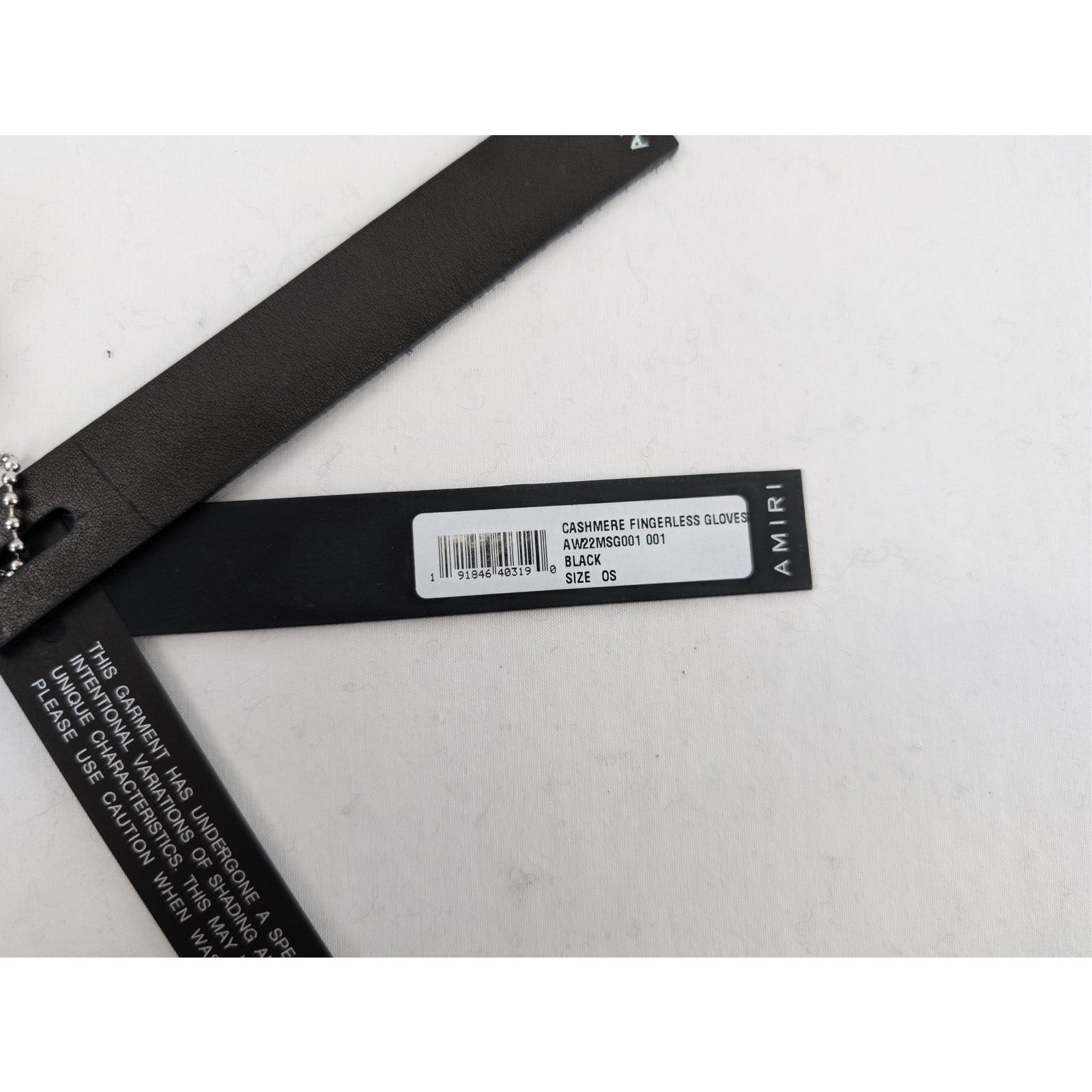 Amiri o1rshd1 Q:5 / Size: OS / Cashmere Fingerless Gloves in Black Size ONE SIZE - 14 Thumbnail
