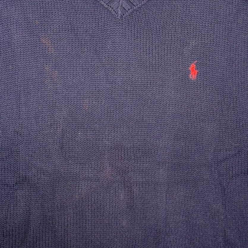 Polo Ralph Lauren Polo Ralph Lauren V Neck Sweater Vest Mens Navy Size XL XXL Cotton Size US XXL / EU 58 / 5 - 3 Thumbnail