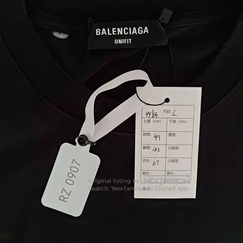 Other Balenciaga Fuzzy Letter Hole Short Sleeve Size US L / EU 52-54 / 3 - 2 Thumbnail