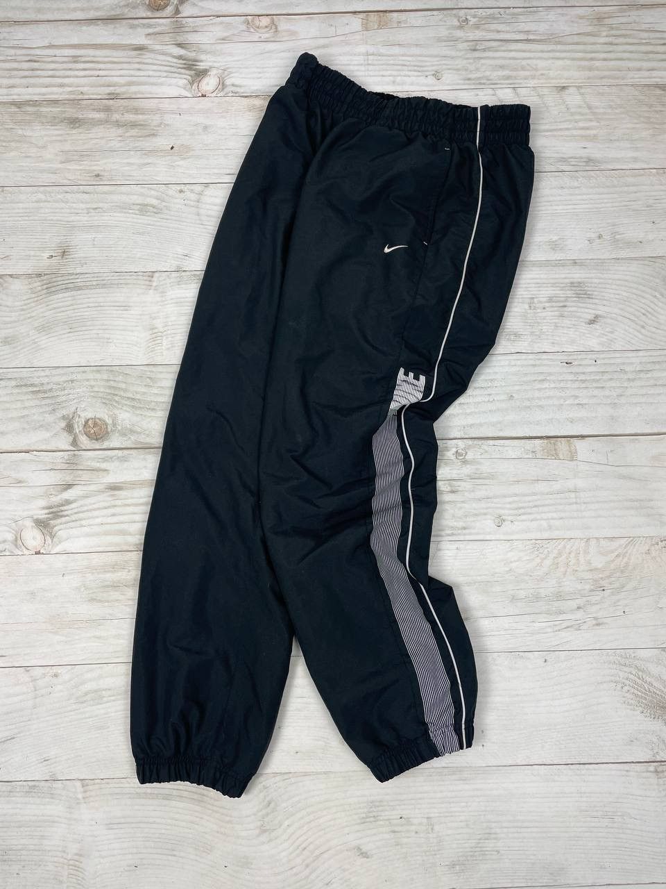 Nike Nike Nylon Track Pants Striped 00s Swoosh Big Logo Size US 32 / EU 48 - 1 Thumbnail