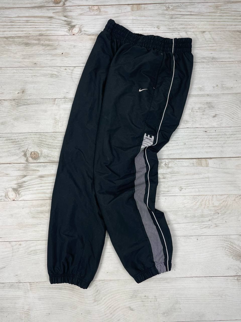 Nike Nike Nylon Track Pants Striped 2000s Joggers Swoosh Big Logo