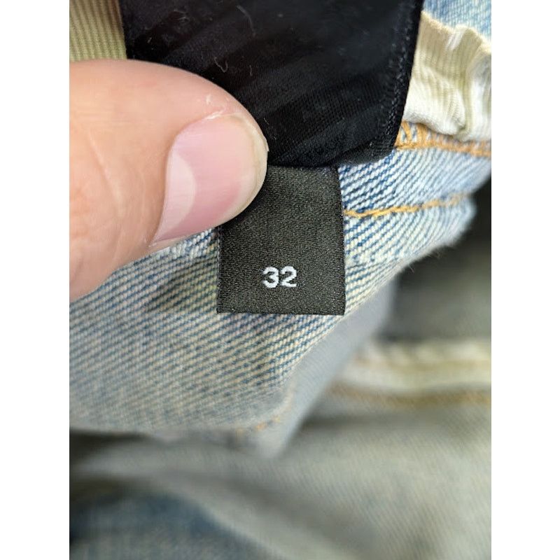 Amiri o1rshd1 Crystal Stack Flare Jeans in Clay Indigo Size US 32 / EU 48 - 23 Thumbnail