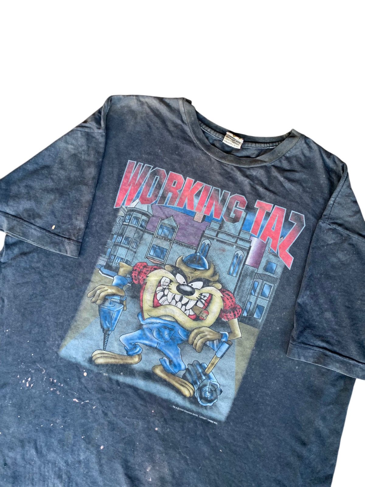 Japanese Brand × Kapital × Vintage VINTAGE SUNFADED TAZMANIAN LOONEY TUNES DISTRESSED SHIRT Size US XXL / EU 58 / 5 - 3 Thumbnail