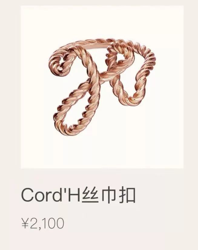 Hermes Hermes Cord'H Scarf Ring Near Mint Size ONE SIZE - 1 Thumbnail