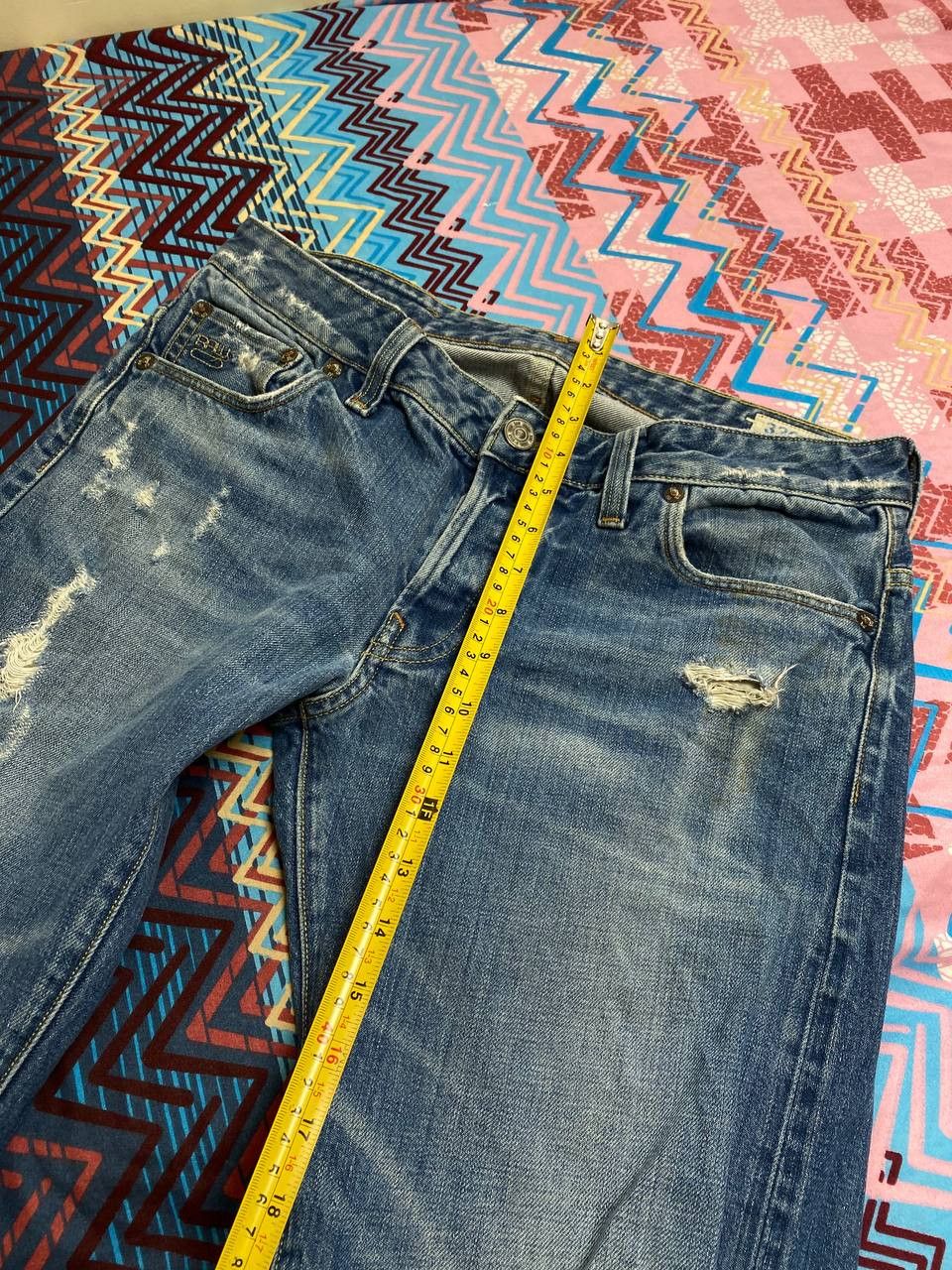 G-Star × Vintage Vintage G-Star Raw Distressed Tapered Jeans G-star 96 Y2K Size US 32 / EU 48 - 14 Thumbnail