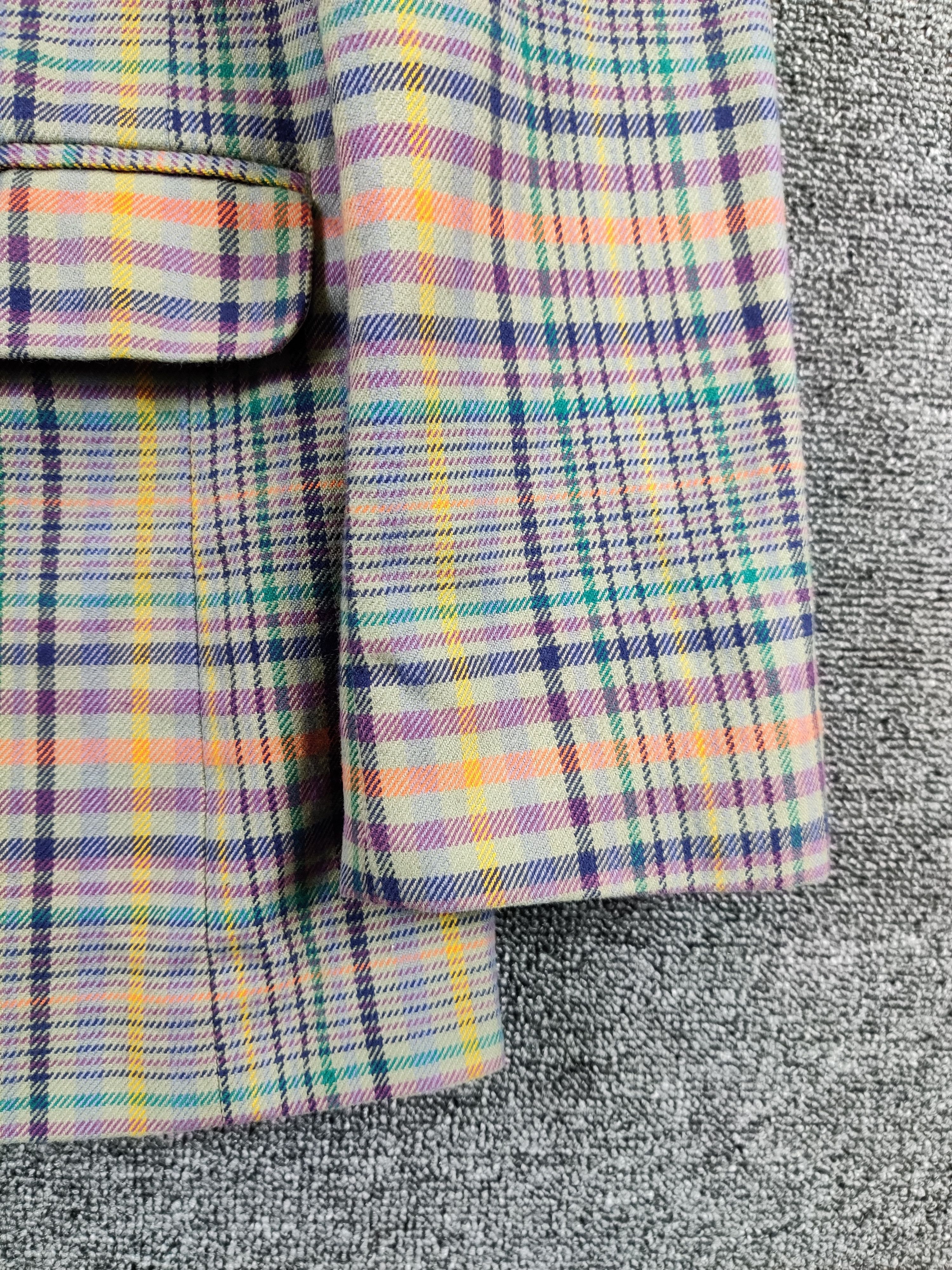 Gap Vintage Gap Checkered Single Breasted Balzer Coat Size US M / EU 48-50 / 2 - 3 Thumbnail