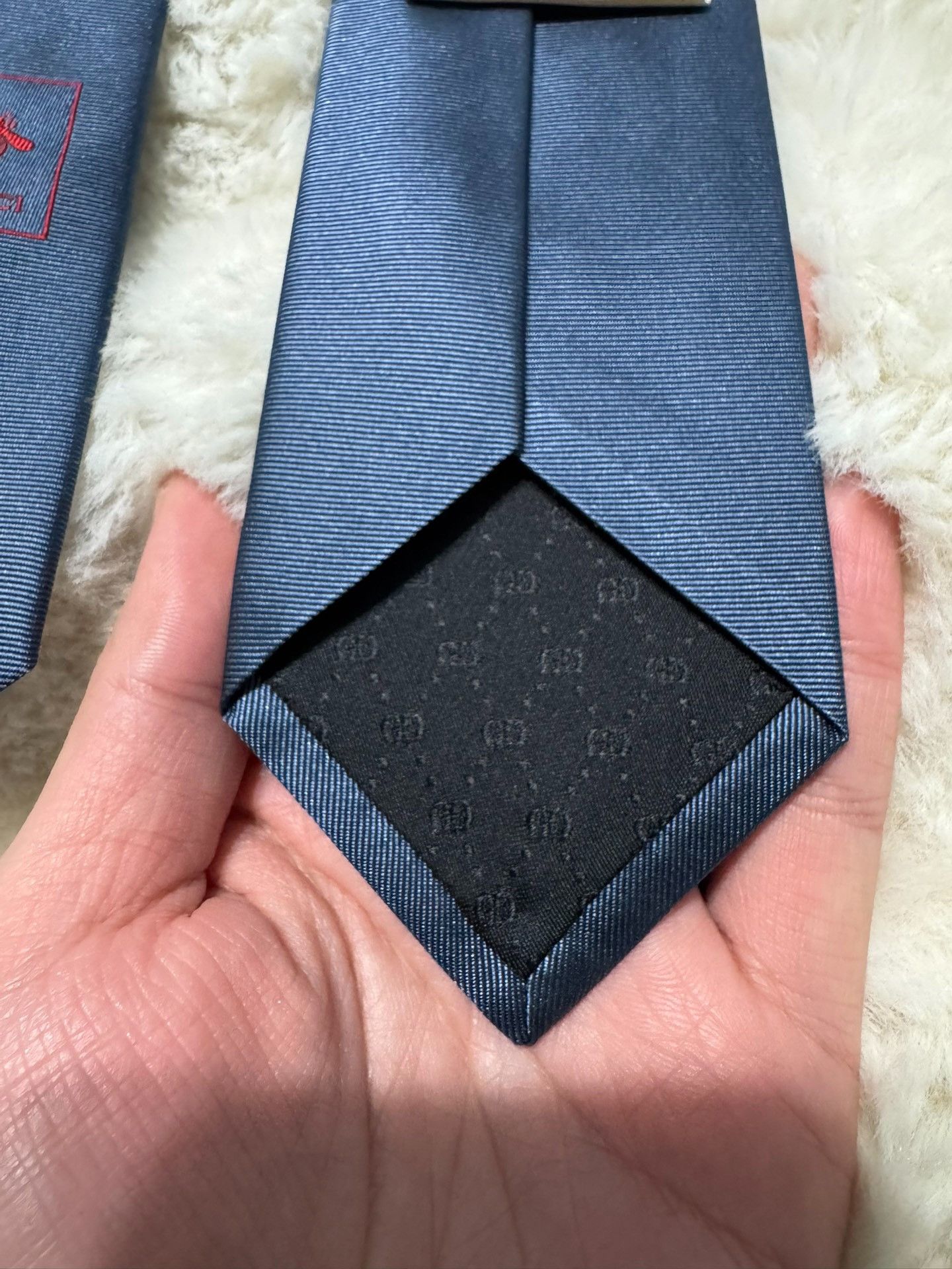 Gucci Gucci's new double Glogo silk tie 2501-Nextarrow Size ONE SIZE - 8 Thumbnail