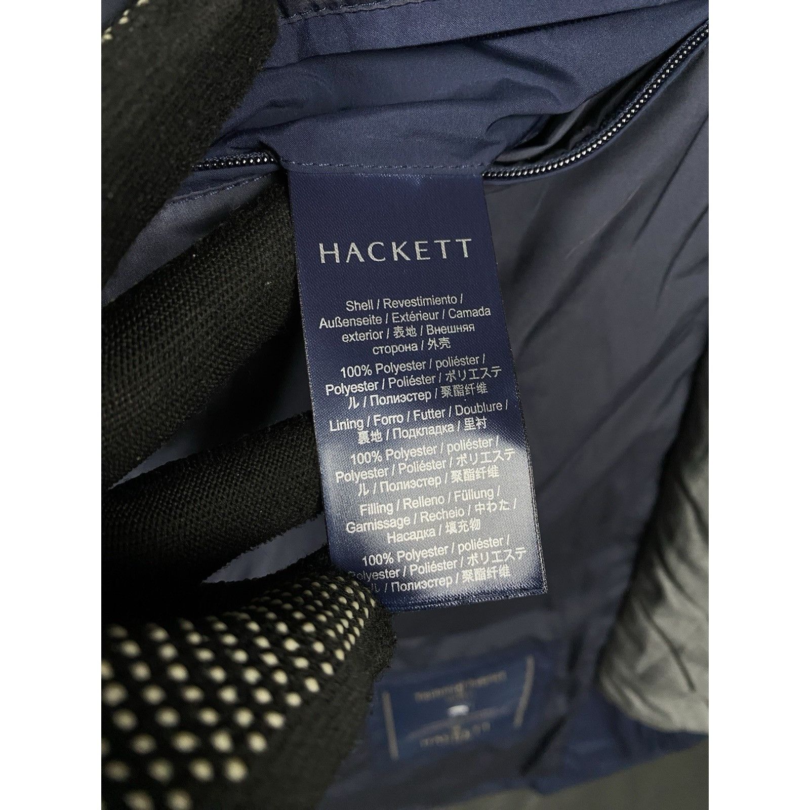 Hackett Hackett London Men's Blue Quilted Lined Insulated Waterproof Size US XL / EU 56 / 4 - 12 Thumbnail