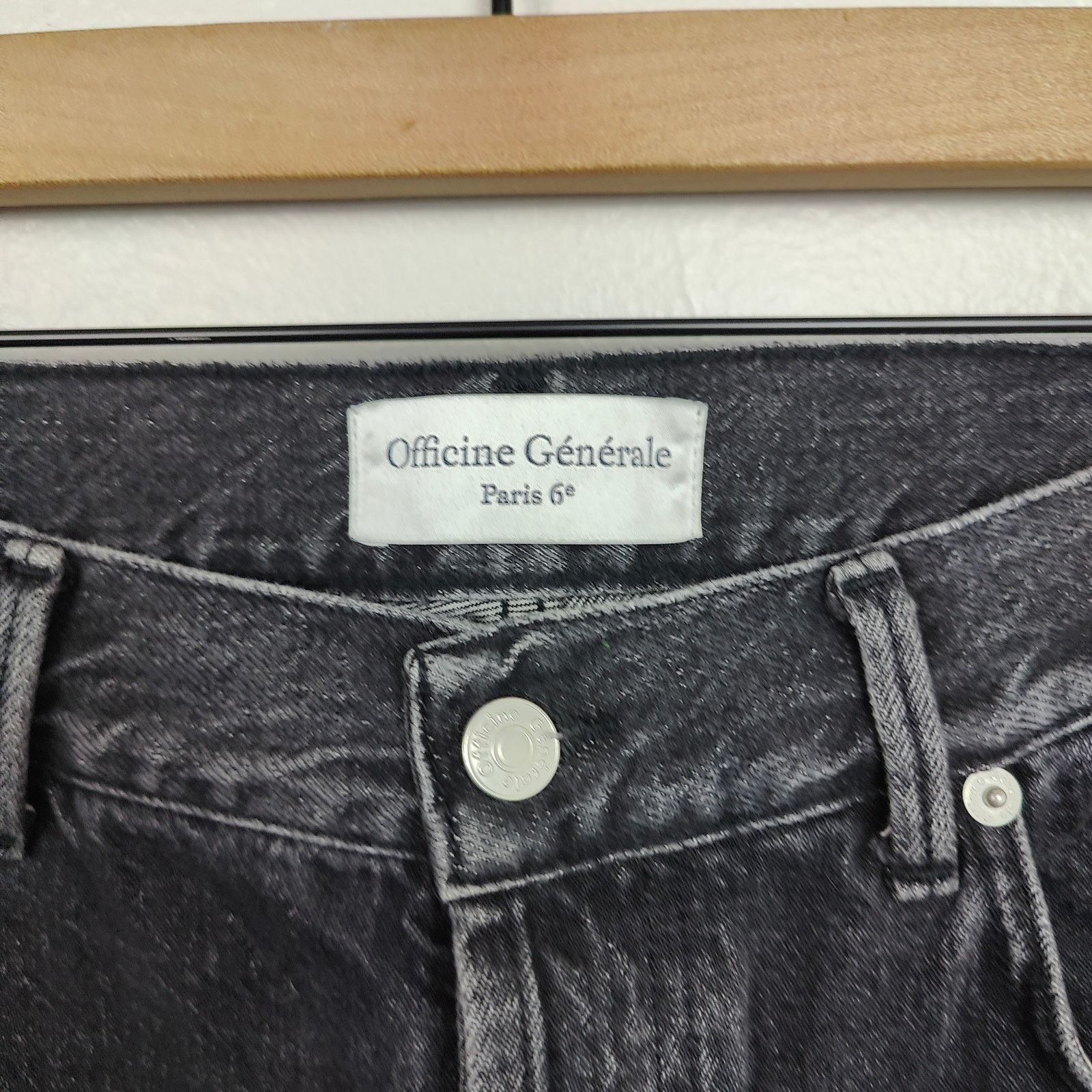 Officine Generale Officine Generale Naomi Jeans Womens 30 Black Wash Size 30" / US 8 / IT 44 - 5 Thumbnail