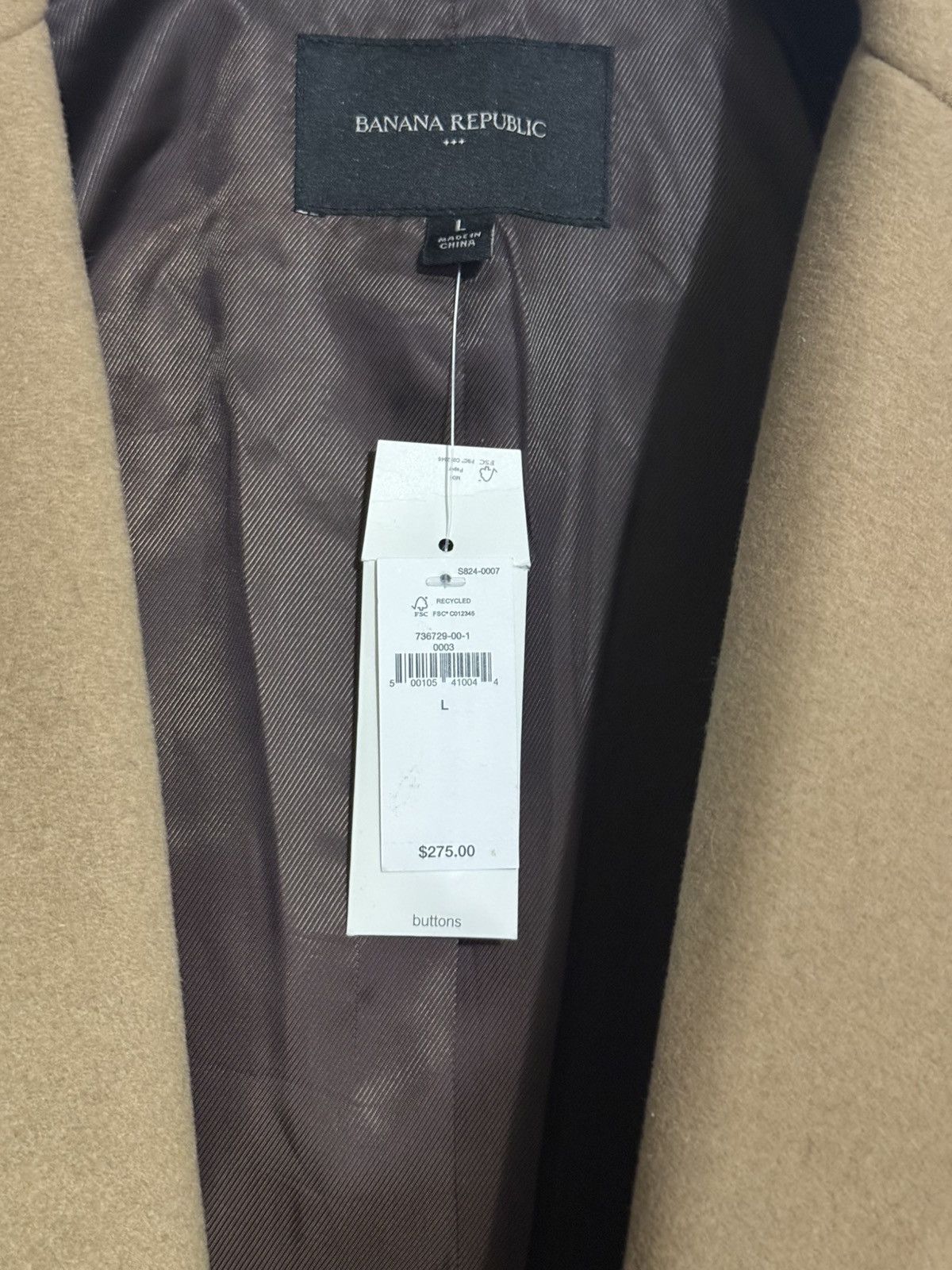 Banana Republic Banana Republic Coat Size US L / EU 52-54 / 3 - 4 Thumbnail