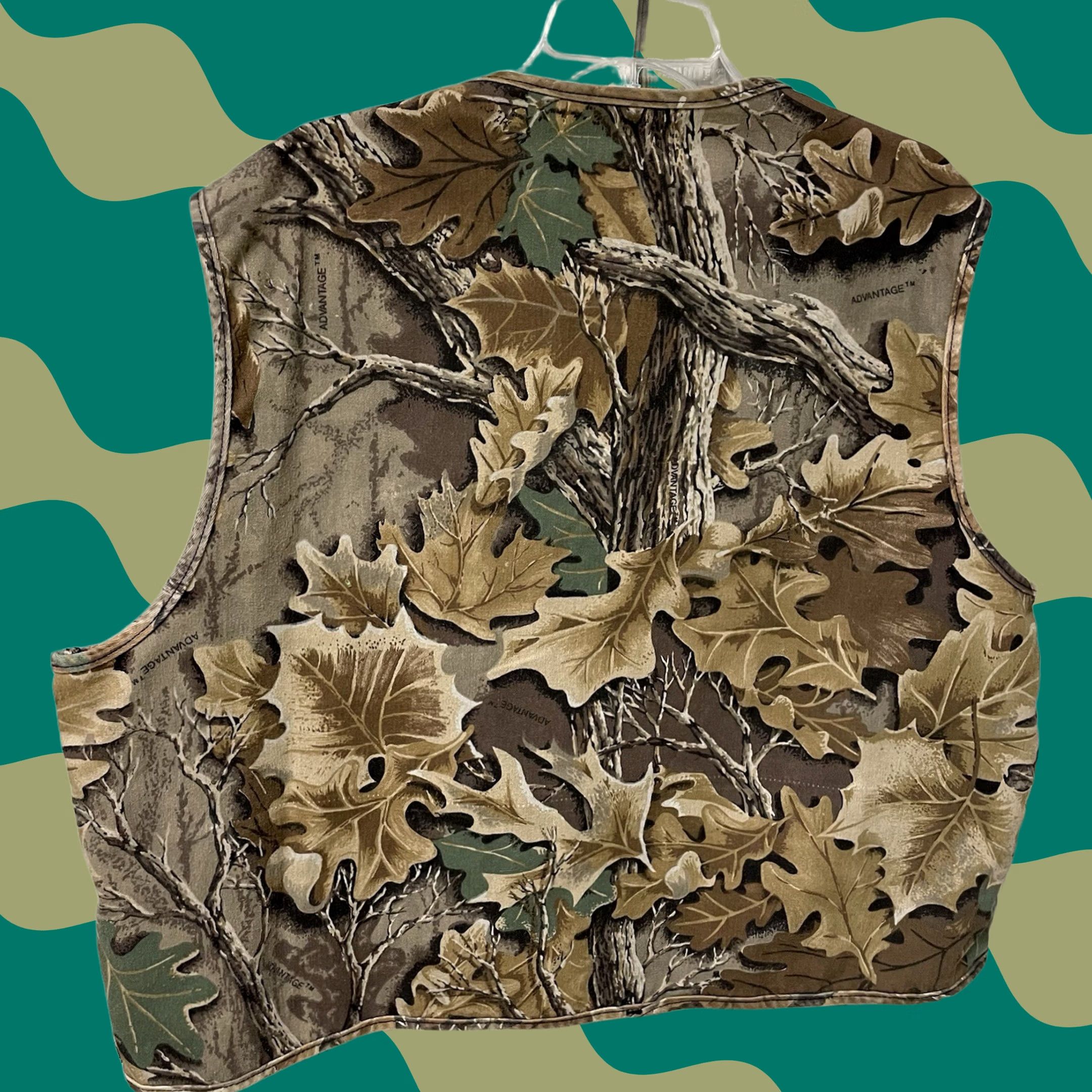 Vintage VTG Patriot Industries Men Timber Camo Miller High Life Hunting Utility Vest 2XL Size US XXL / EU 58 / 5 - 1 Thumbnail