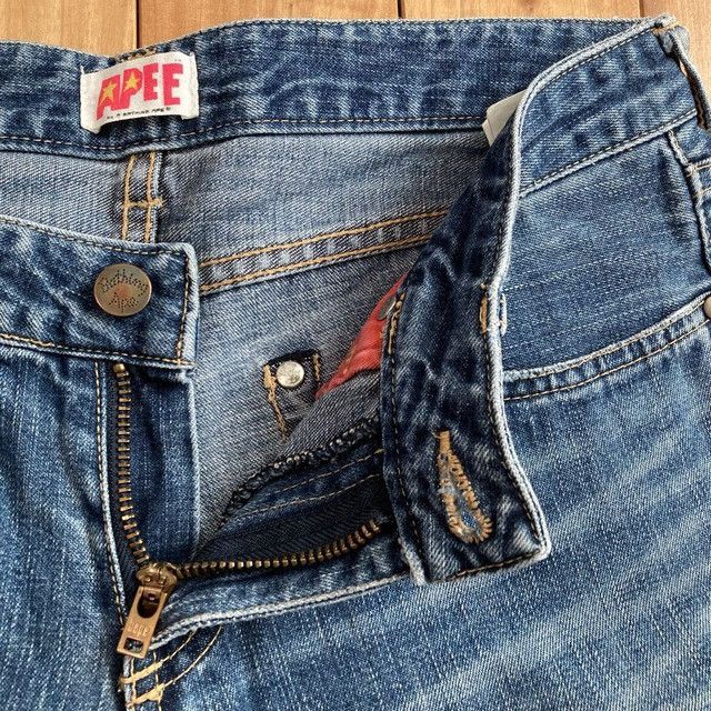 Bape BAPE STA Denim Pants a bathing ape star NIGO Size 25" / US 0 / IT 36 - 6 Thumbnail