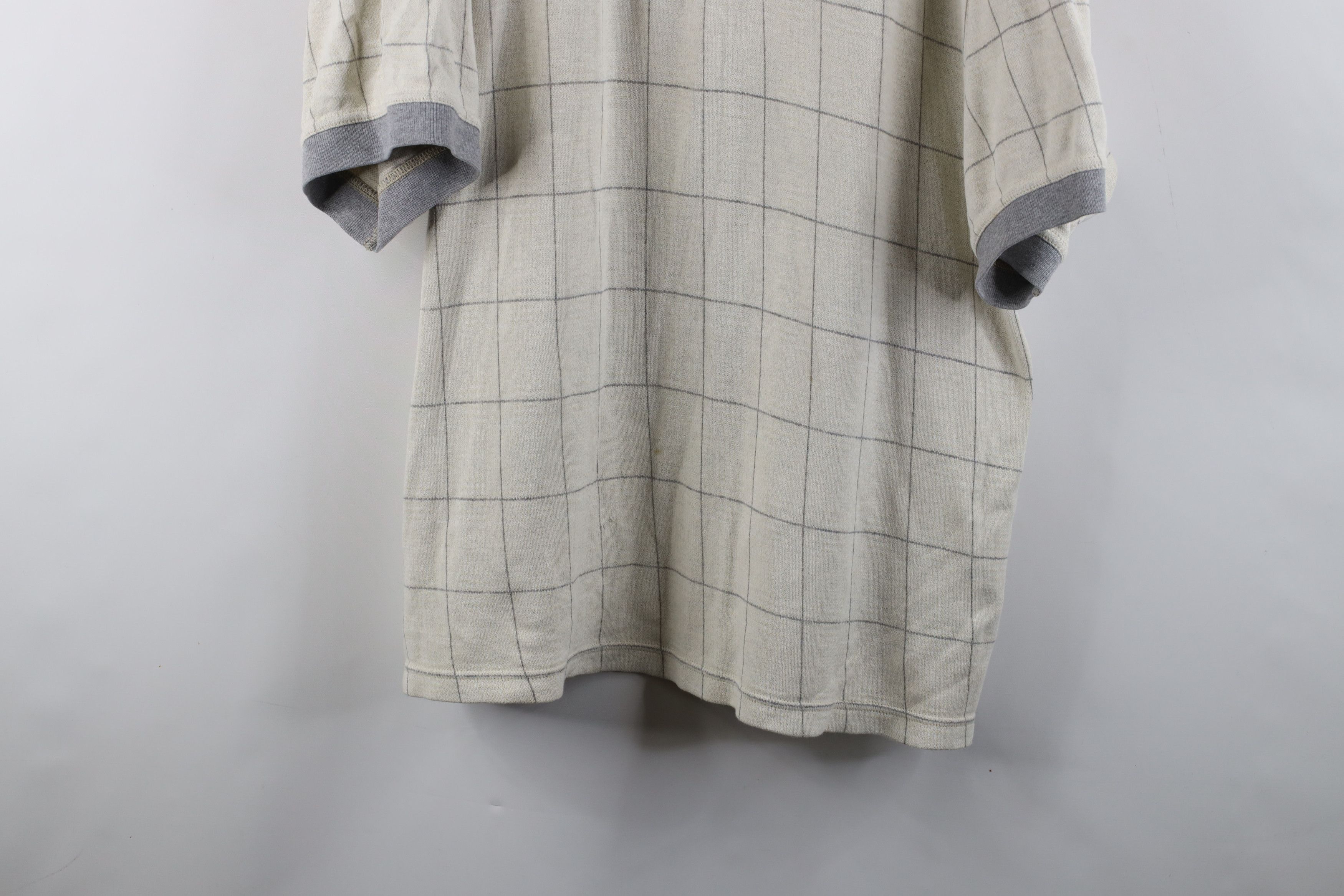Vintage Vintage 90s Streetwear Fit Checkered Knit Golf Polo Shirt Size US XL / EU 56 / 4 - 3 Thumbnail