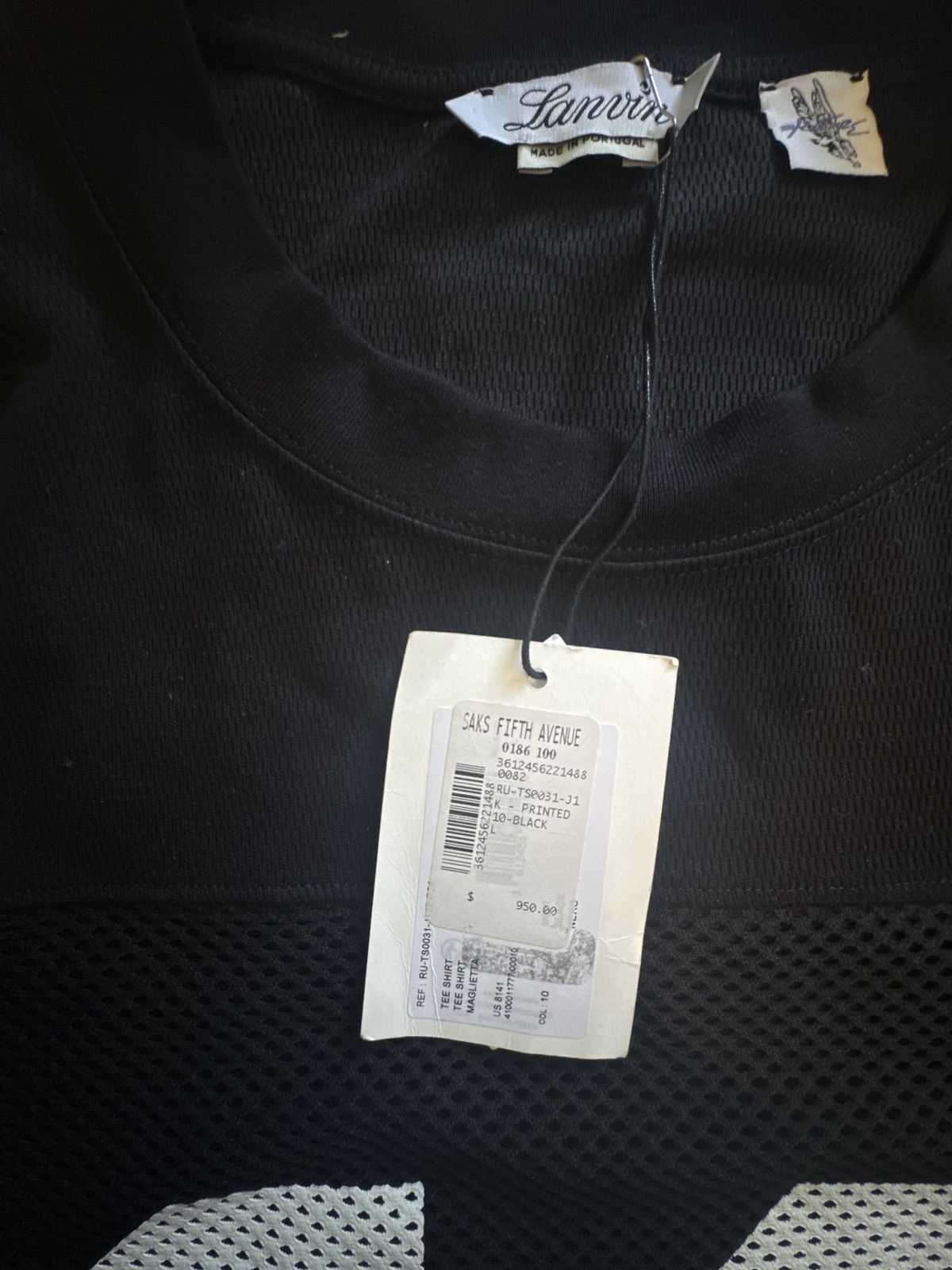 Lanvin Lanvin x Future Loose Fit Mesh Tshirt Size US L / EU 52-54 / 3 - 6 Thumbnail