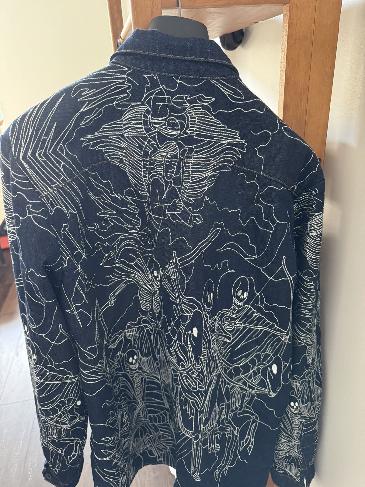 Who Decides War Who Decides War Denim Four Horsemen Trenchcoat - Indigo Size US L / EU 52-54 / 3 - 2 Thumbnail