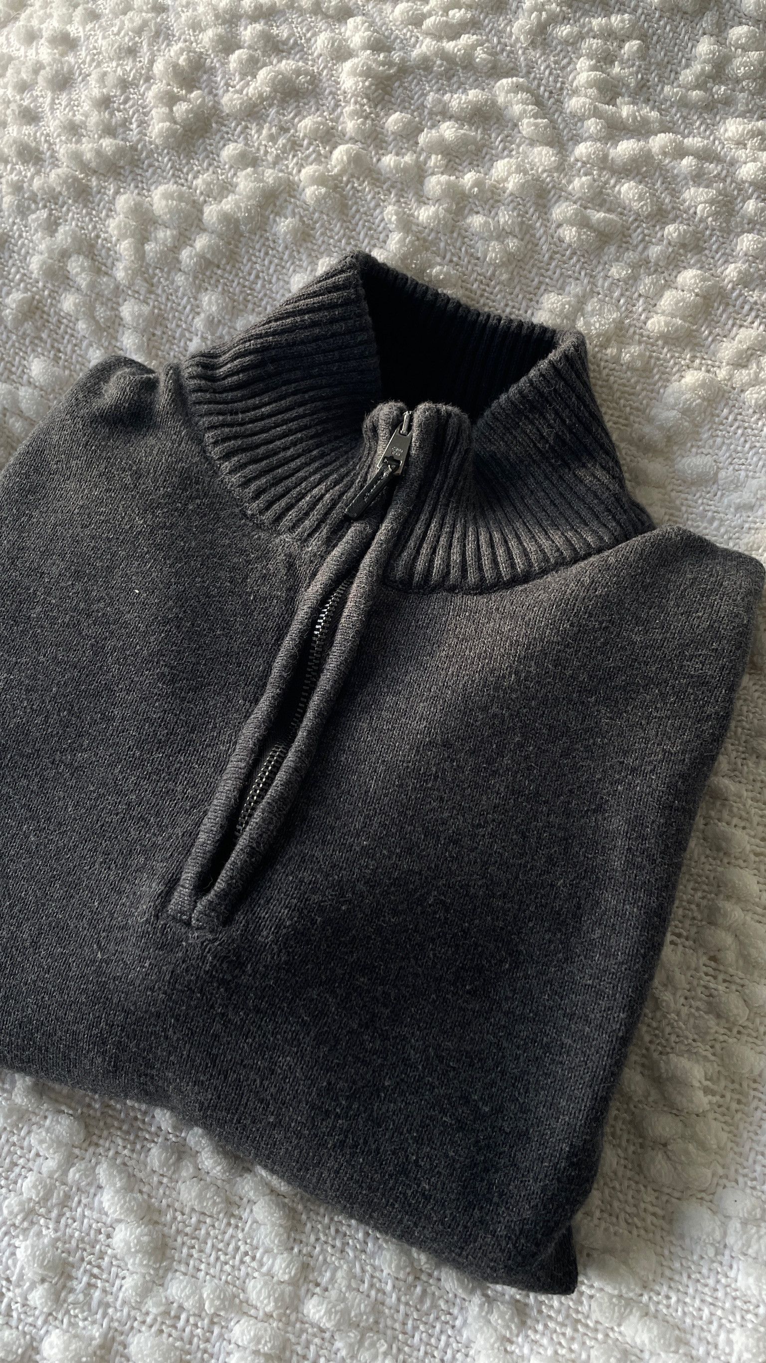 Calvin Klein GREY QUARTER ZIP JUMPER CALVIN KLEIN (XL) Size US XL / EU 56 / 4 - 4 Thumbnail