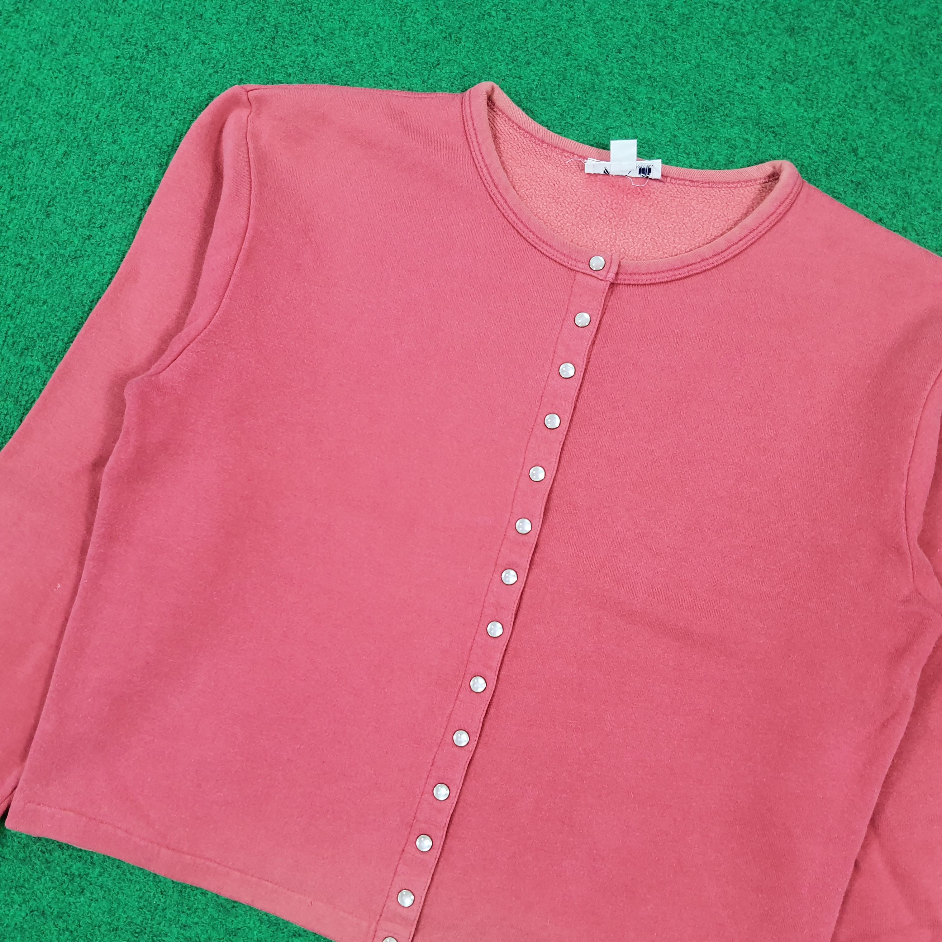 agnes b. Vintage Agnes b. Paris Snap Button Cardigan Sweatshirt E1N4 Size M / US 6-8 / IT 42-44 - 2 Thumbnail