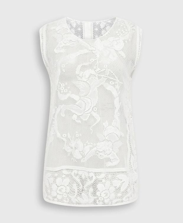 Dolce & Gabbana Crochet lace top Size XXS / US 00 / IT 34 - 1 Thumbnail