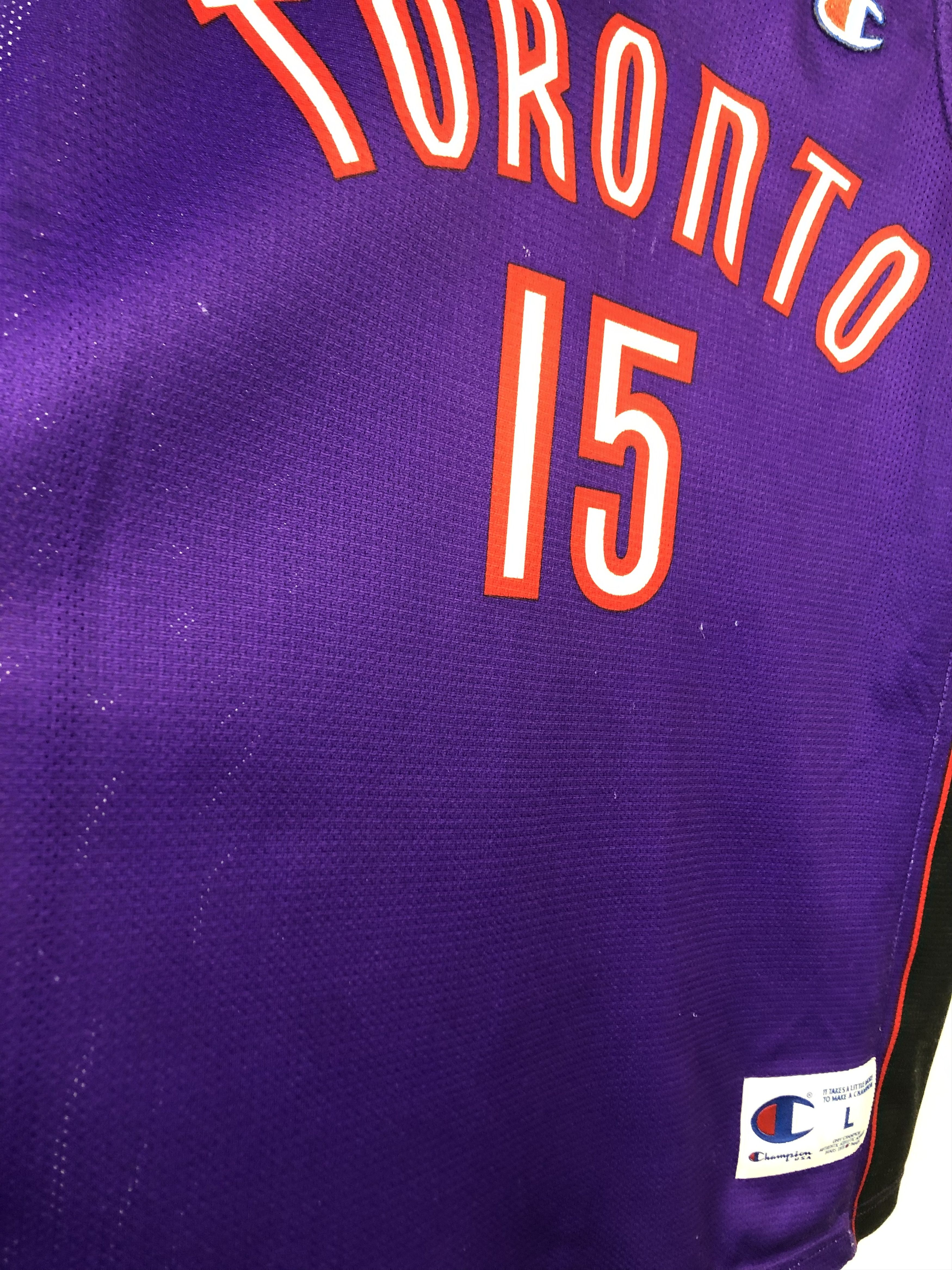 Champion Vintage Toronto Raptors Carter Champion Jersey NBA Rare Size US L / EU 52-54 / 3 - 5 Thumbnail
