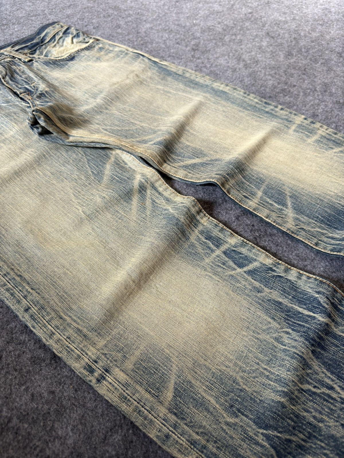Edwin Vintage EDWIN 503 Faded Mud Wash Loose Jeans Size US 32 / EU 48 - 9 Thumbnail