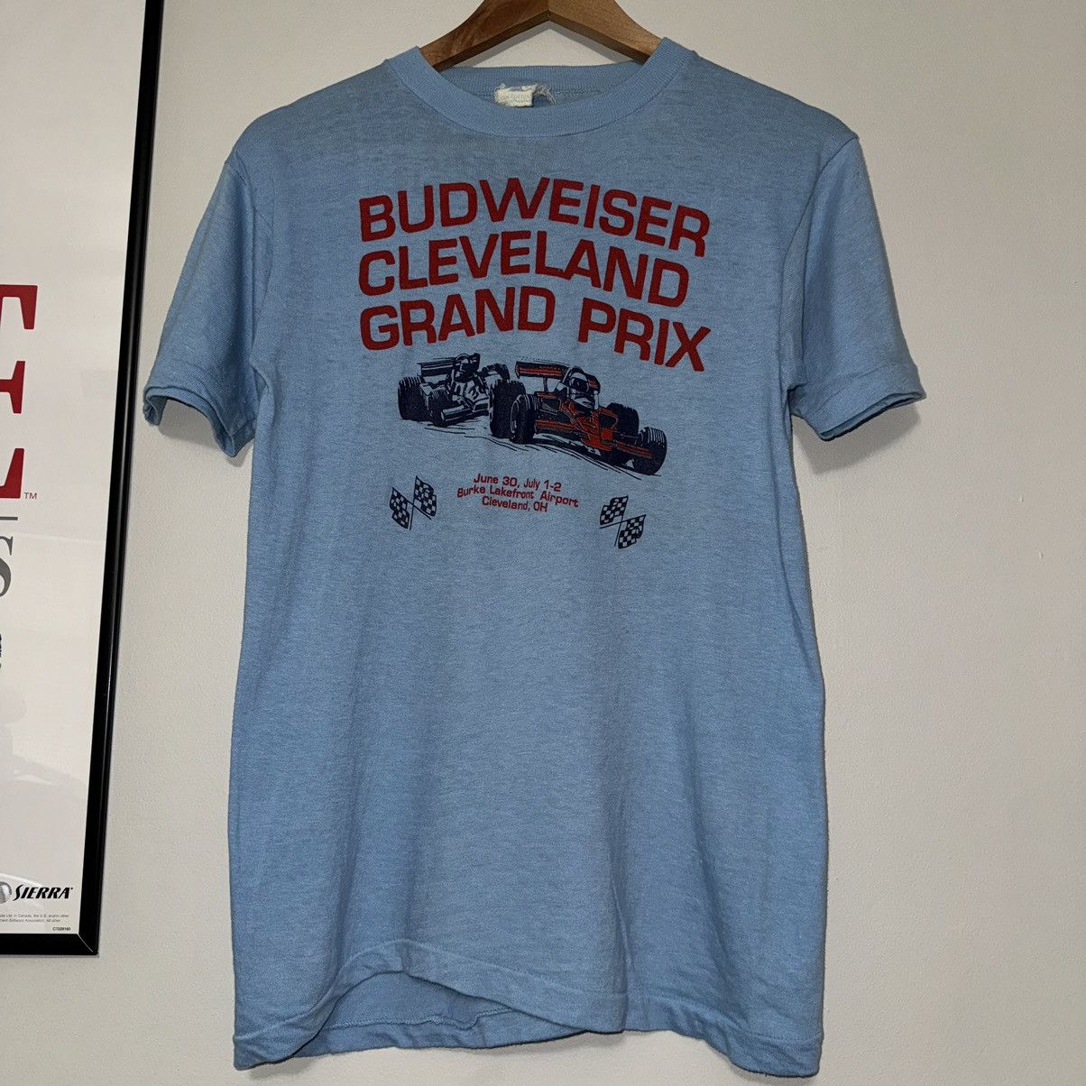 Budweiser × Vintage RARE VINTAGE 80s BUDWEISER CLEVELAND GRAND PRIX RACING TEE Size US M / EU 48-50 / 2 - 2 Thumbnail