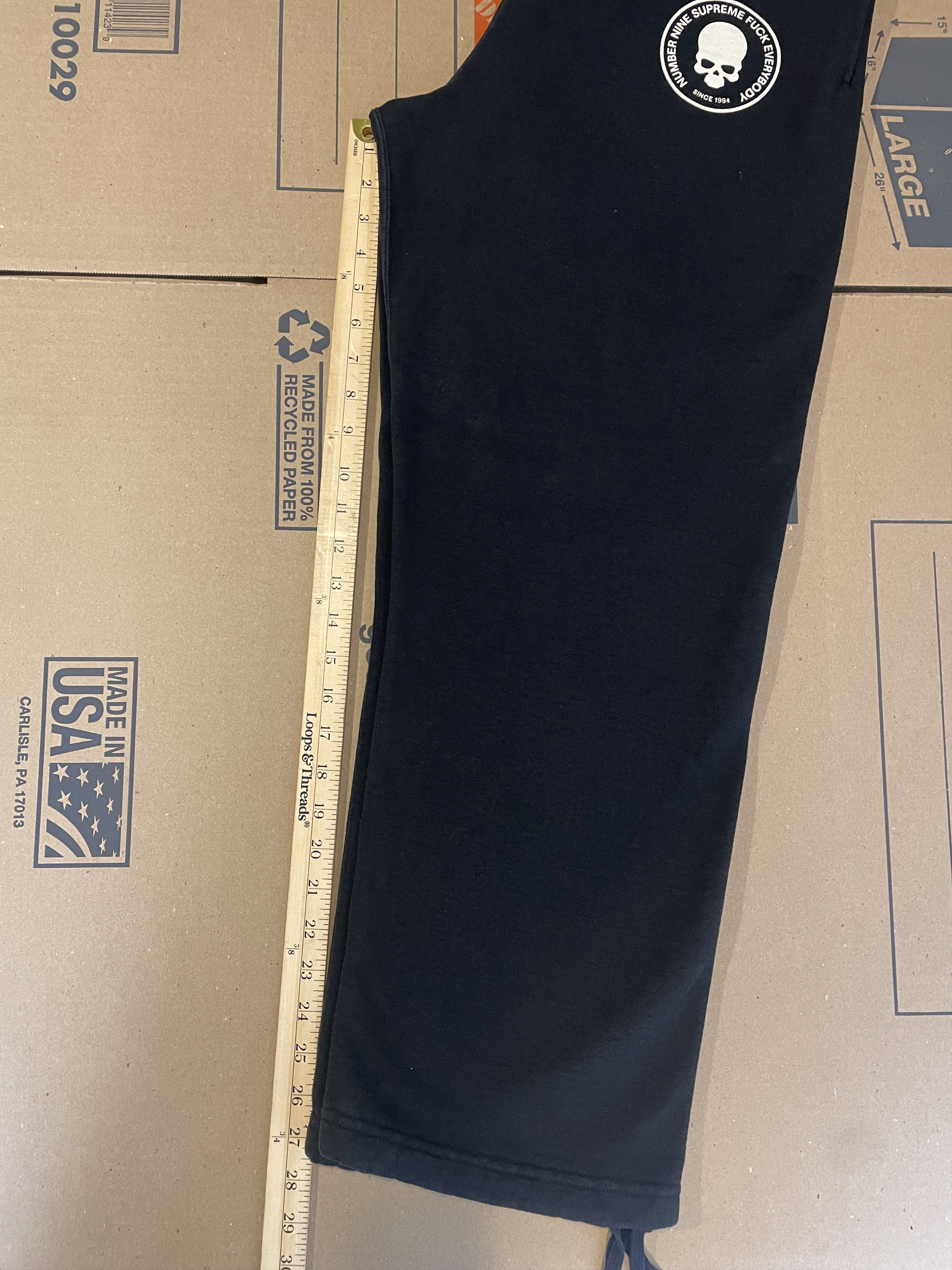 Number (N)ine × Supreme DRAWSTRING SWEATPANTS SMALL Size US 30 / EU 46 - 10 Thumbnail