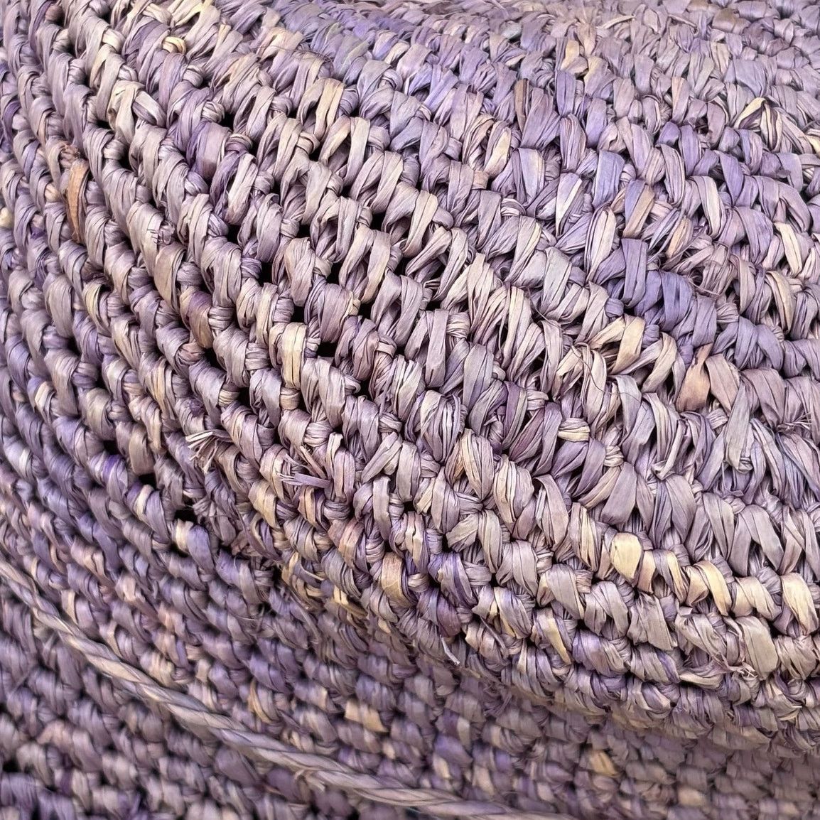 Other Purple Raffia Hat Size ONE SIZE - 4 Thumbnail