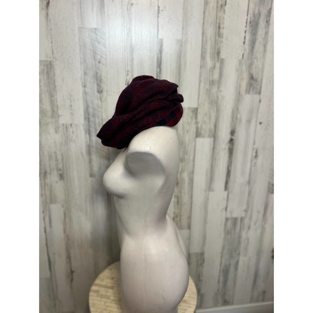 Other Charlotte Russe Burgundy Navy Checkered Infinity Scarf – Coz Size ONE SIZE - 2 Thumbnail