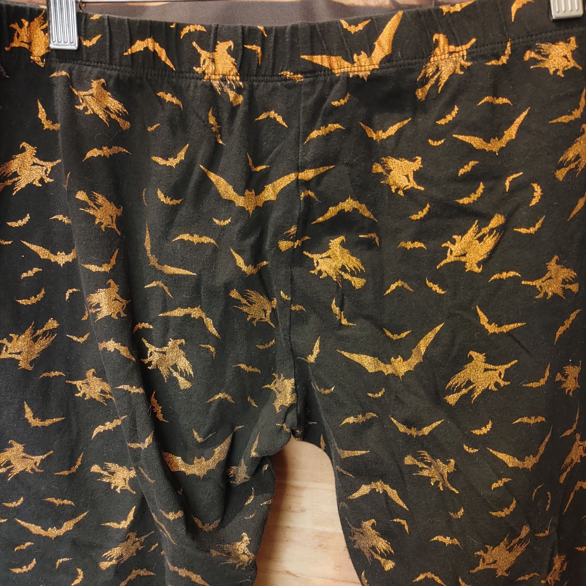 Other NO BO | No Boundaries Women's Black/Gold Bats + Witches Legg Size 38" / US 16 / IT 52 - 2 Thumbnail