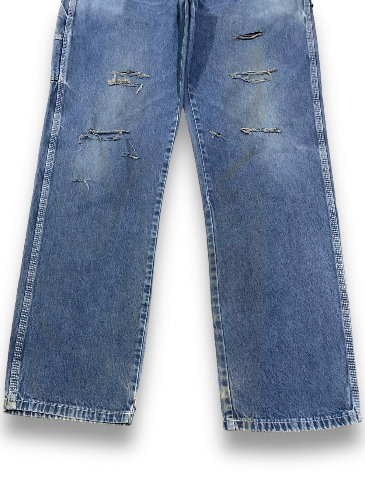 Dickies Vintage Dickies Blue Wash Baggy Distressed Carpenter Jeans Size US 40 / EU 56 - 5 Thumbnail