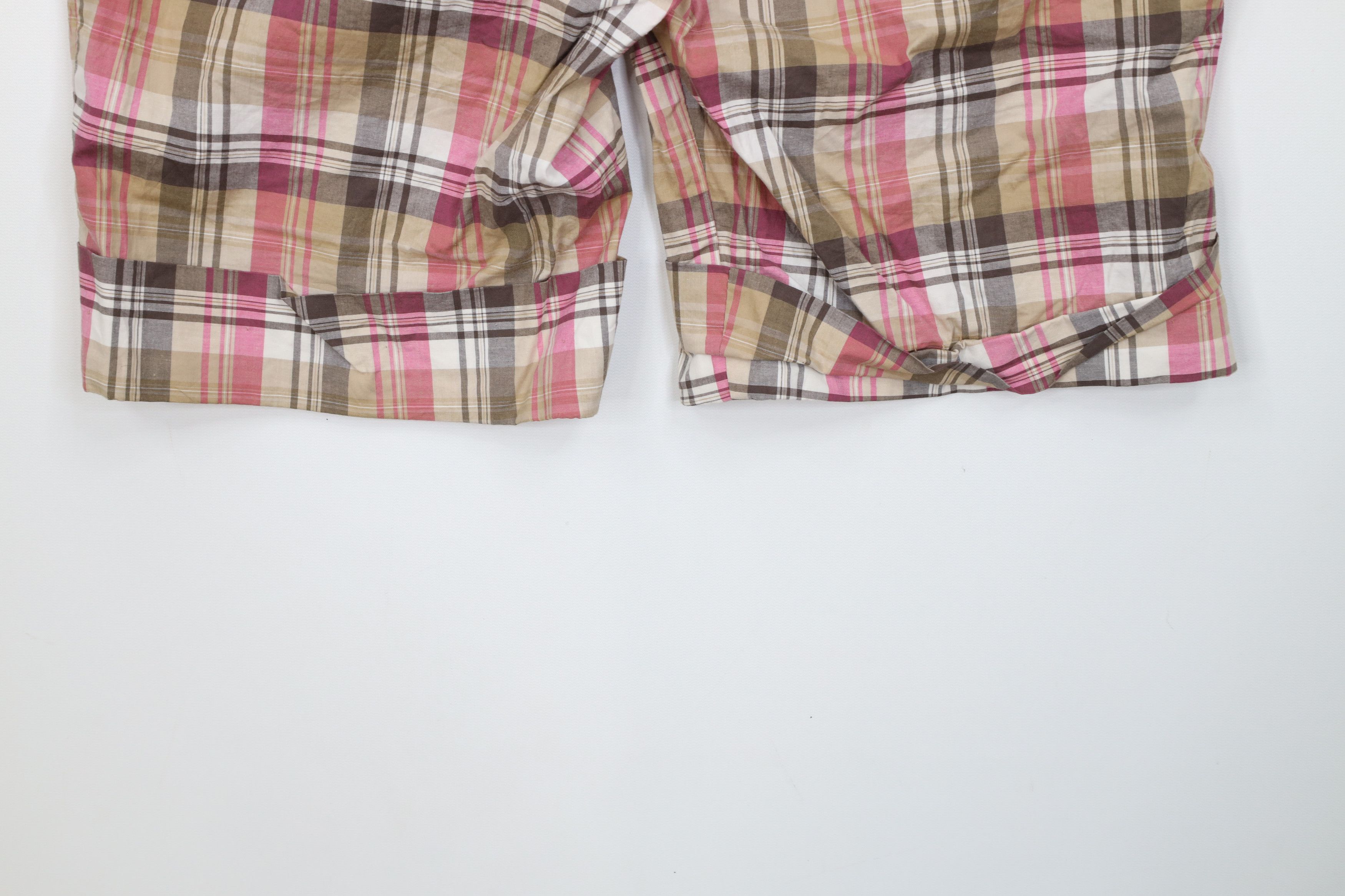 Forever 21 Vintage 90s Y2K Forever 21 Cuffed Stretch Shorts Plaid USA Size 30" / US 8 / IT 44 - 12 Thumbnail