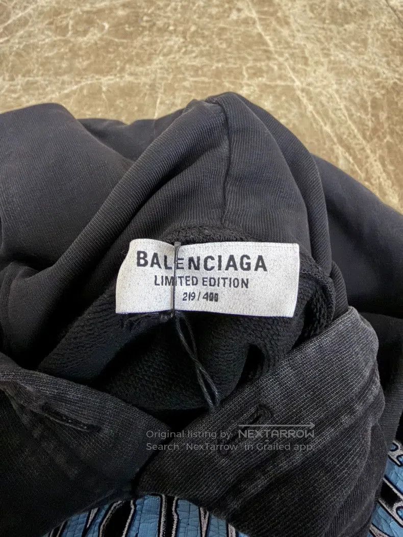 Balenciaga Balenciaga Vintage black limited edition portrait hoodie Size US M / EU 48-50 / 2 - 3 Thumbnail