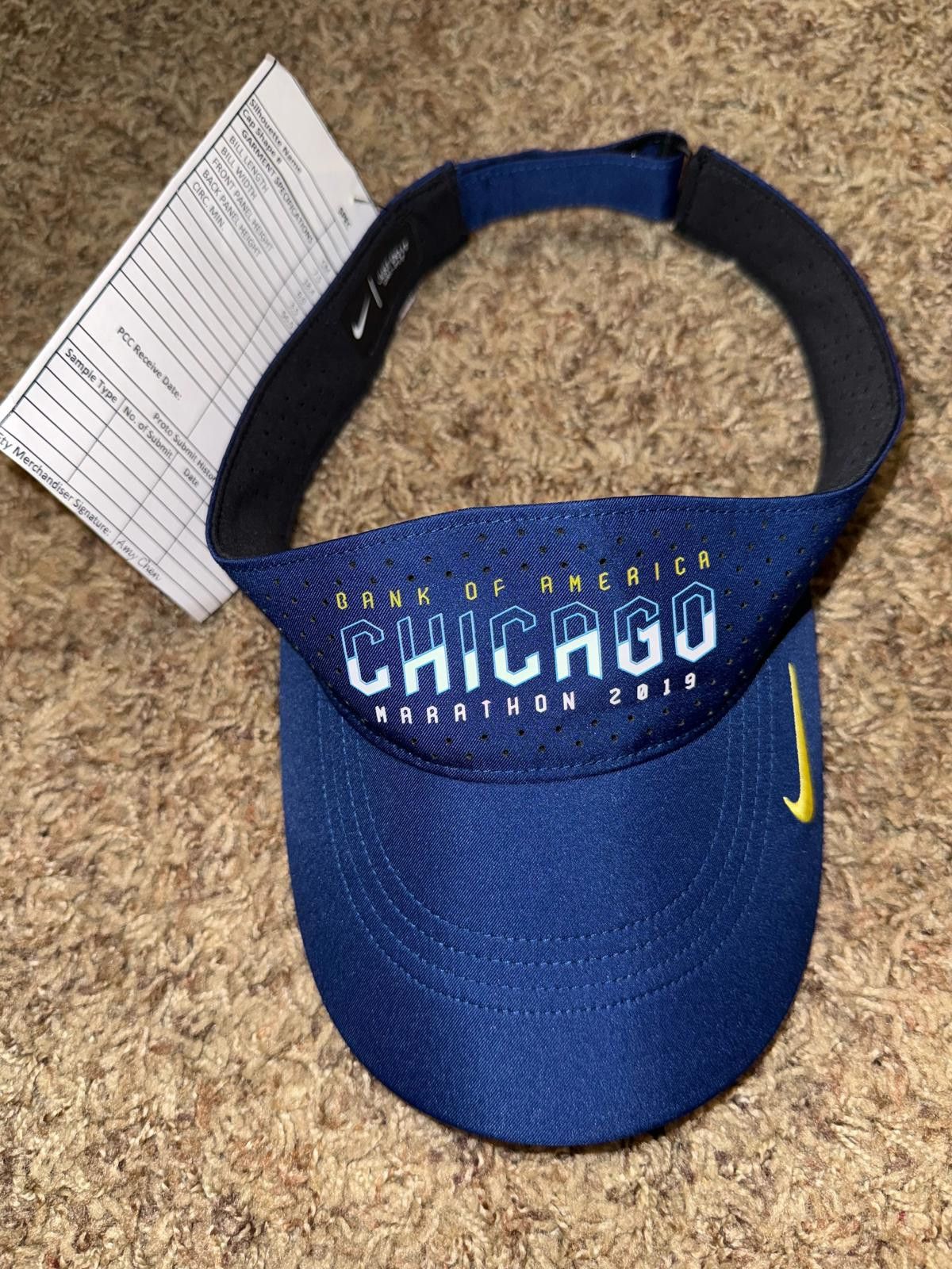 Nike Nike Adult Unisex Aerobill Bank Of America Chicago Running Visor Sample Size ONE SIZE - 1 Thumbnail