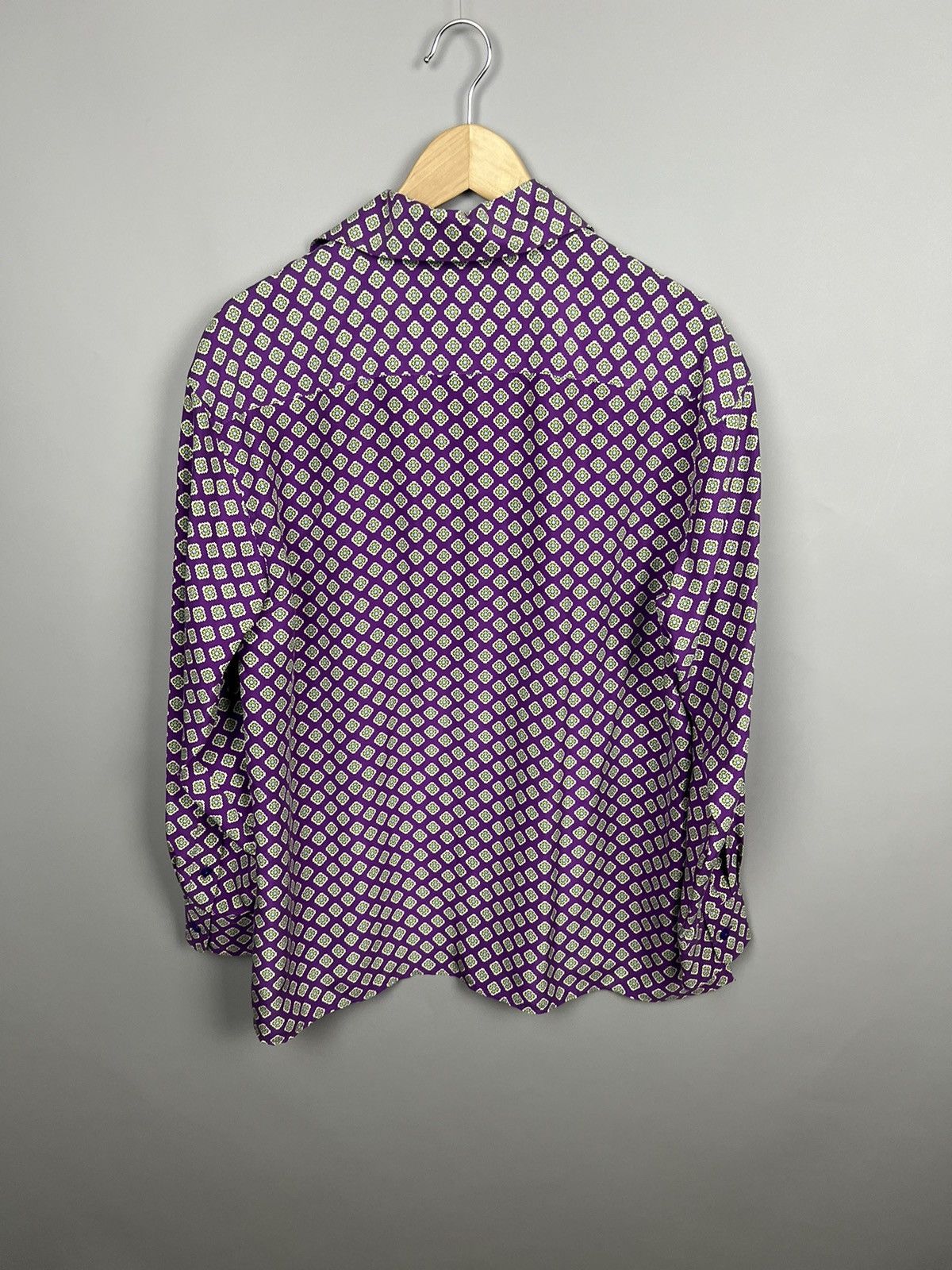 Ralph Lauren Purple Label Ralph Lauren silk Shirt geometric print Rare Size M / US 6-8 / IT 42-44 - 13 Thumbnail