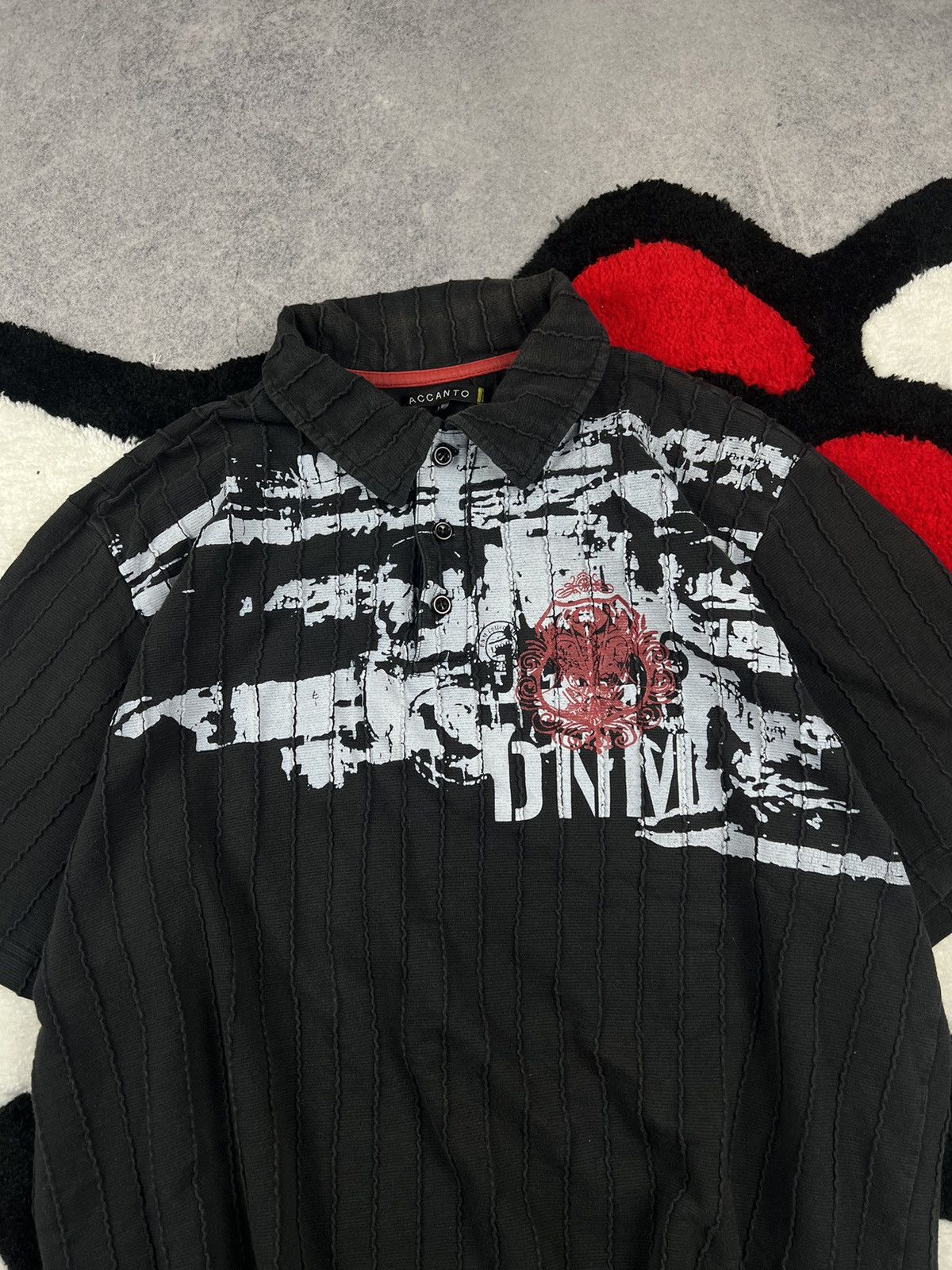 Vintage Crazy Y2K Vintage Grunge Affliction Style Japanese Polo Tee Size US XL / EU 56 / 4 - 6 Thumbnail