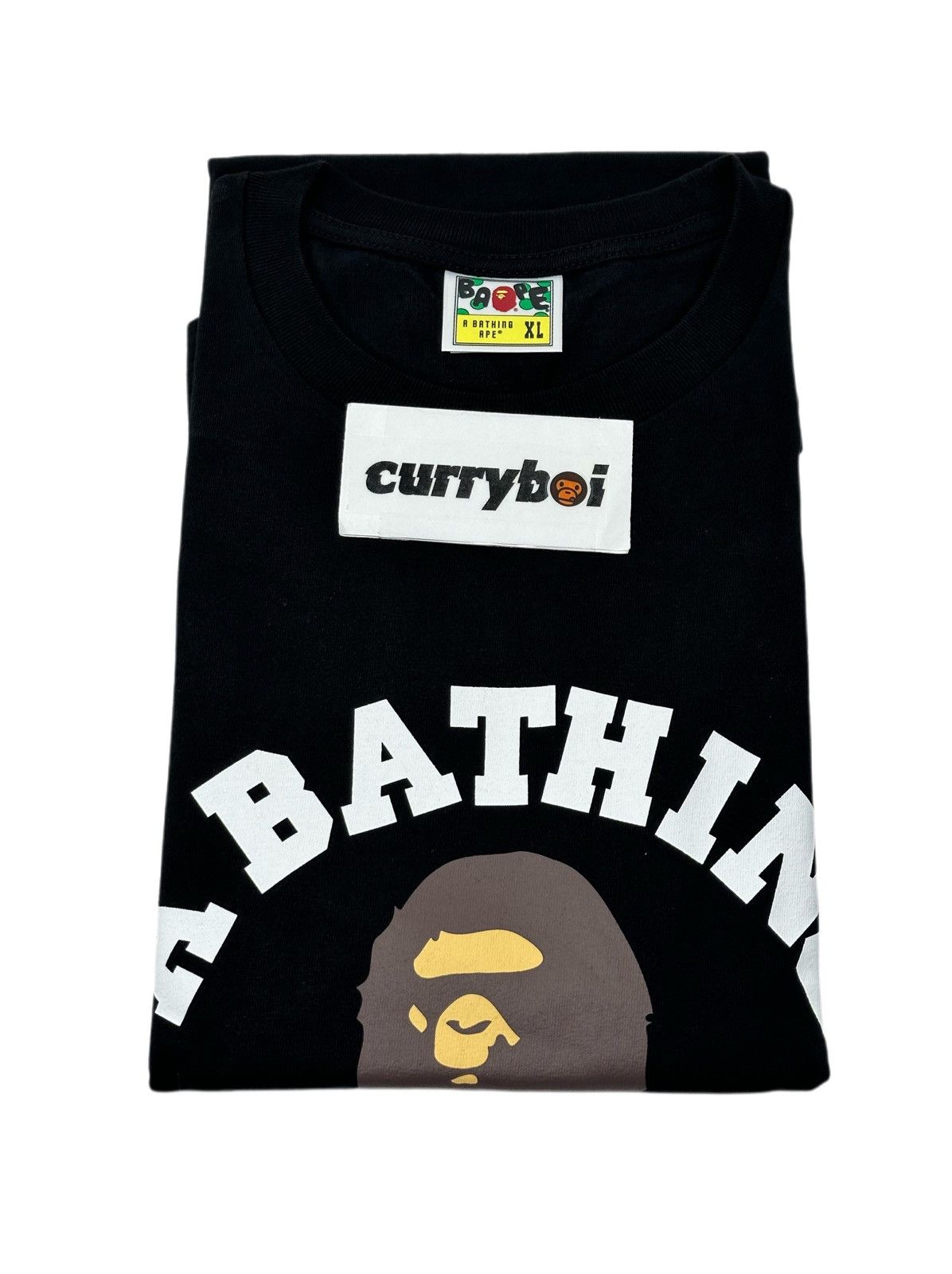 Bape CLASSIC Bape College Tee Black Size US XL / EU 56 / 4 - 2 Thumbnail