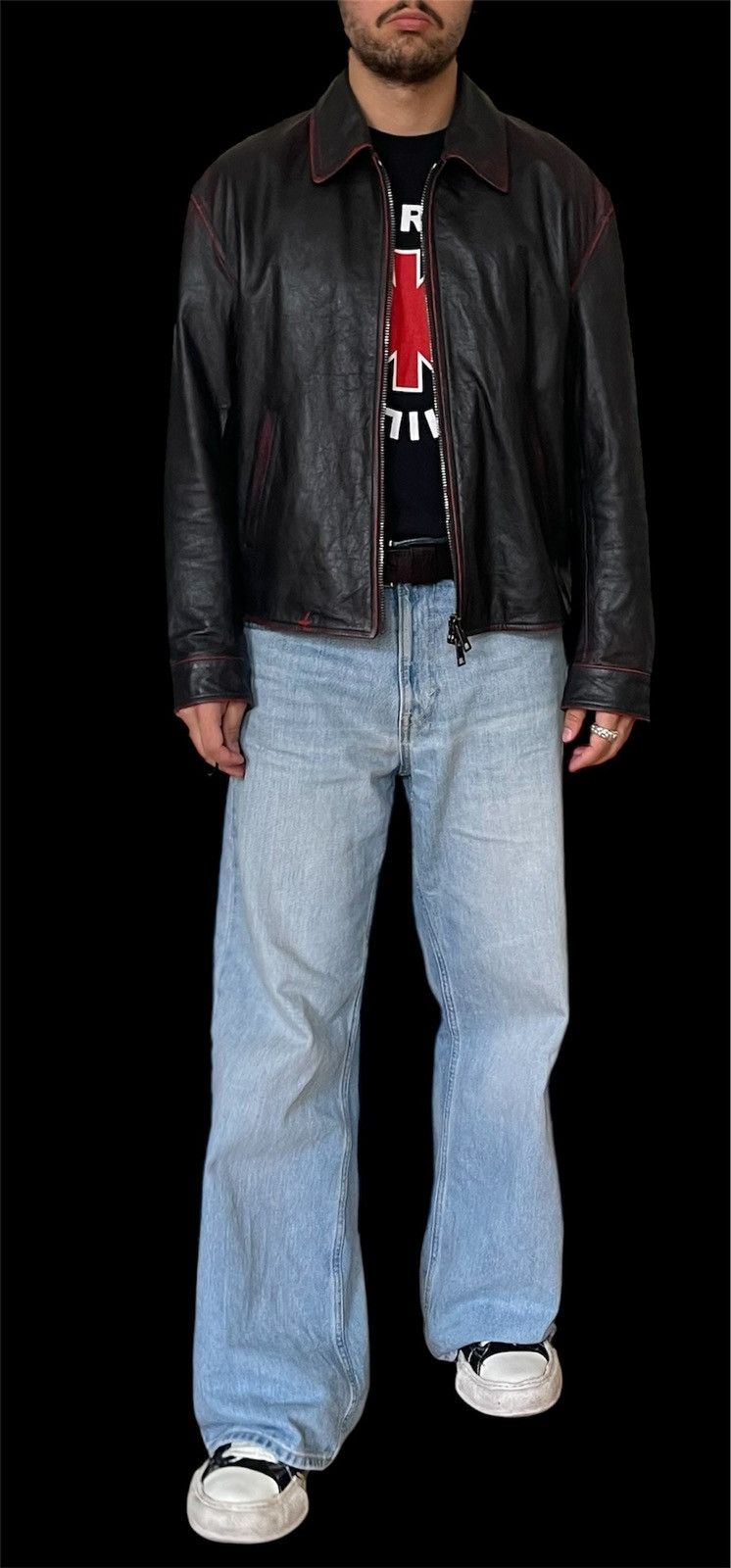 Designer × Genuine Leather 1/1 leather jacket sample made in Italy Size US M / EU 48-50 / 2 - 6 Thumbnail